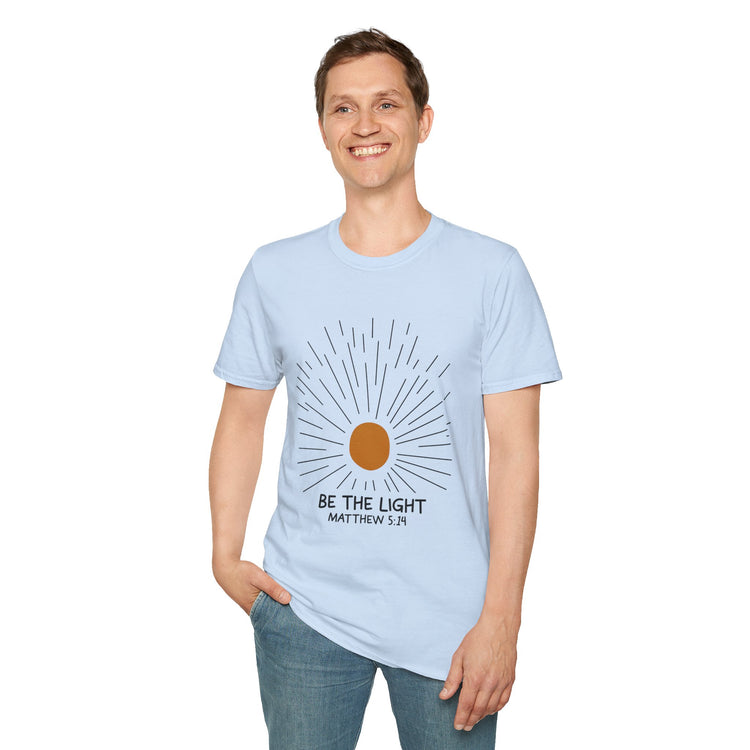 Inspirational T-Shirt - 'Be the Light' with Matthew 5:14