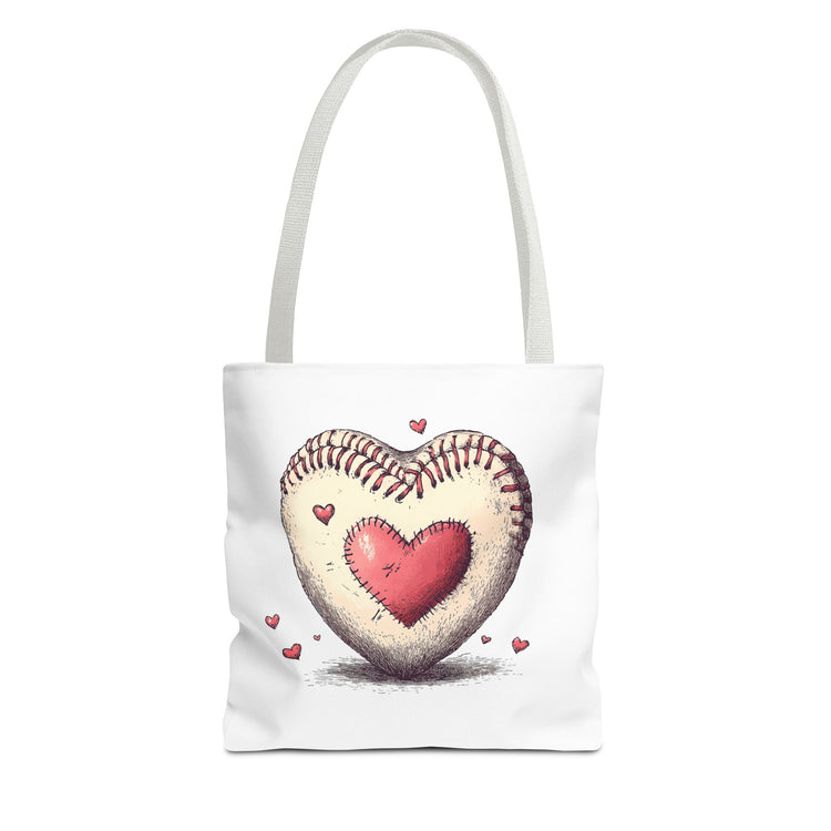 Heartfelt Baseball Tote Bag, Perfect for Sports Lovers, Baseball Mom Bag, Sports Fan