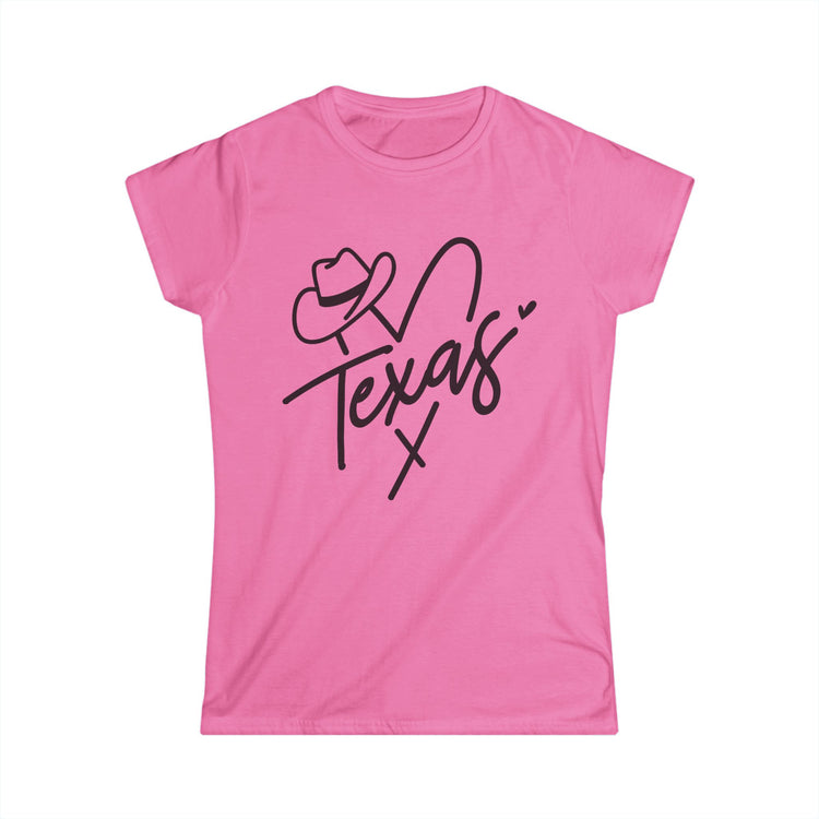 Texas Heart Women's Softstyle Tee