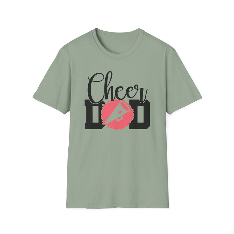 Cheer Dad Unisex Softstyle T-Shirt - Perfect Gift for Father's Day, Birthdays & Sports Events