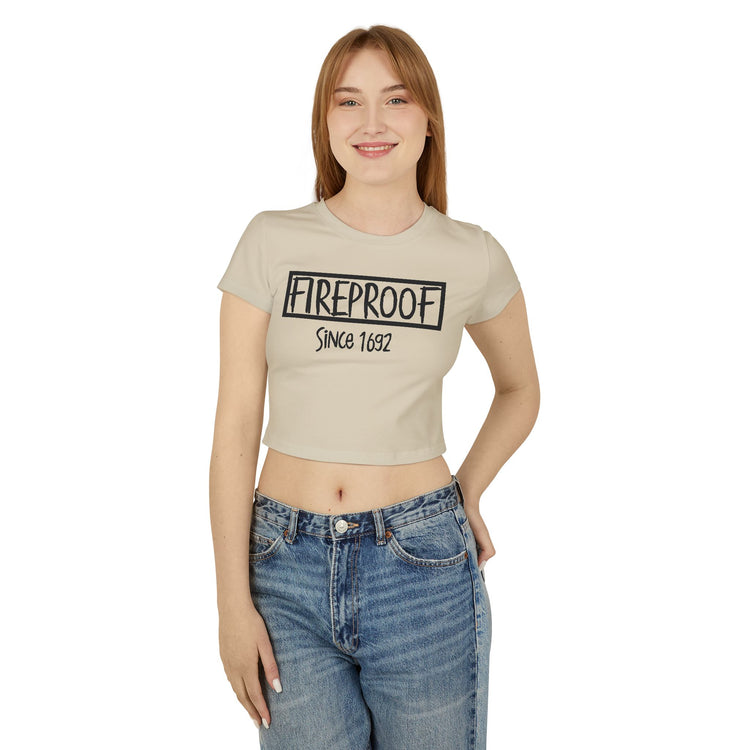 Women's Baby Tee - Fireproof Since 1692 Trendy Casual Top