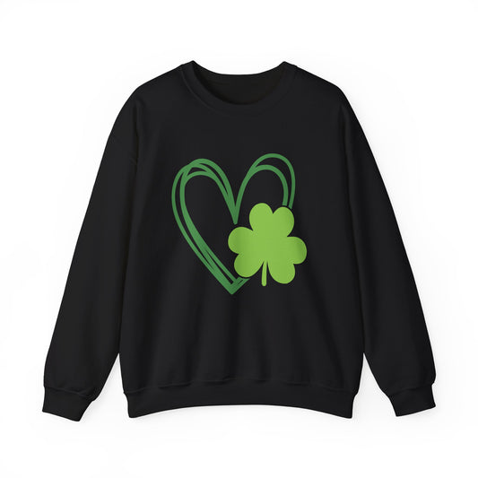 St Patrick's Day Heart Sweatshirt