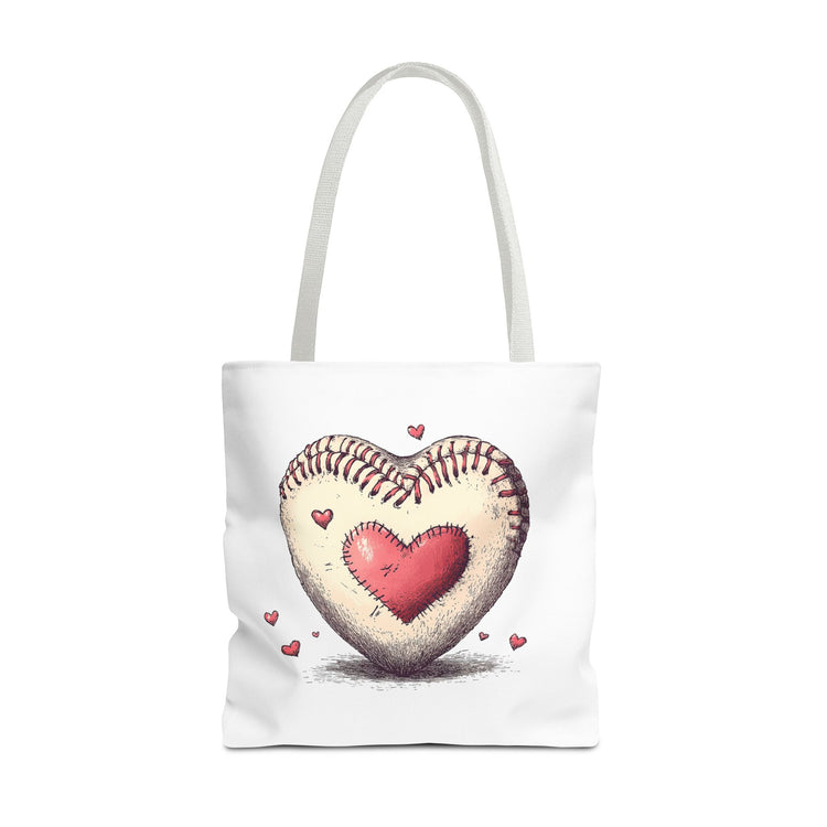 Heartfelt Baseball Tote Bag, Perfect for Sports Lovers, Baseball Mom Bag, Sports Fan