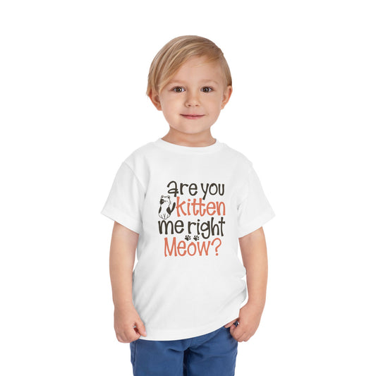 Cute Toddler Tee - "Are You Kitten Me Right Meow?"