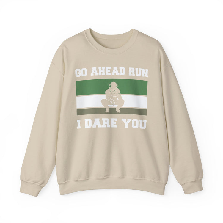 Baseball Catcher Go Ahead Run Daring Crewneck Sweatshirt - Sports Fan Gift