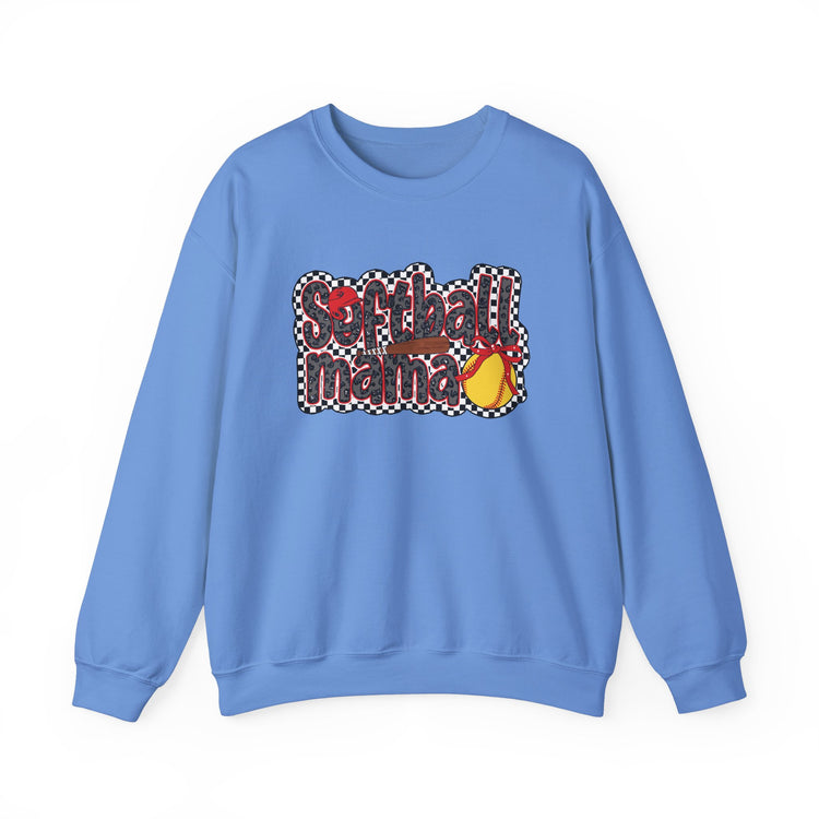 Softball Mama Crewneck Sweatshirt - Cozy Gift for Sports Moms