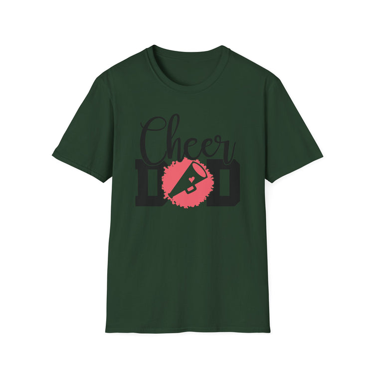 Cheer Dad Unisex Softstyle T-Shirt - Perfect Gift for Father's Day, Birthdays & Sports Events