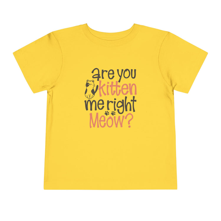 Cute Toddler Tee - "Are You Kitten Me Right Meow?"