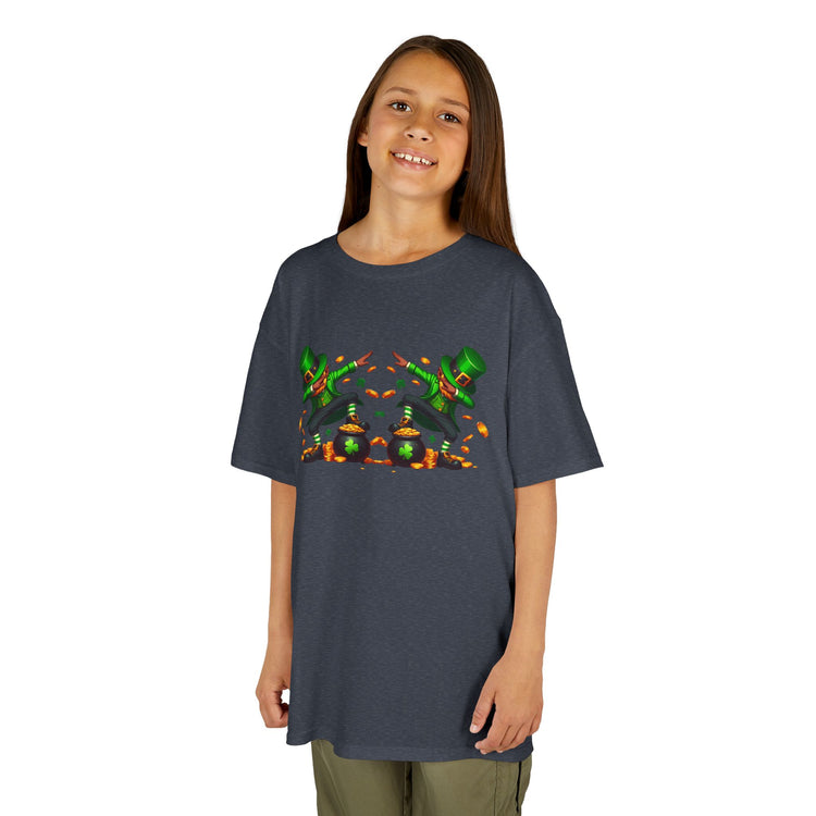 St Patrick's Day Double Dab Leprechaun Kids Shirt