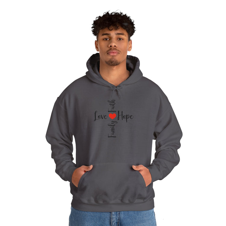 Love Faith Hope Hooded Sweatshirt