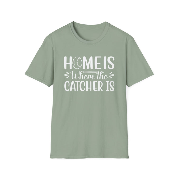 Baseball Catcher Home T-Shirt, Sporty Tee, Athletic Shirt, Sports Fan Top, Baseball Lover Gift