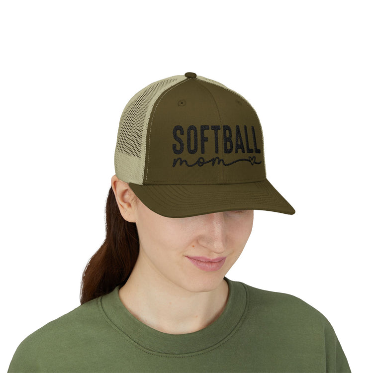 Softball Mom Snapback Trucker Cap