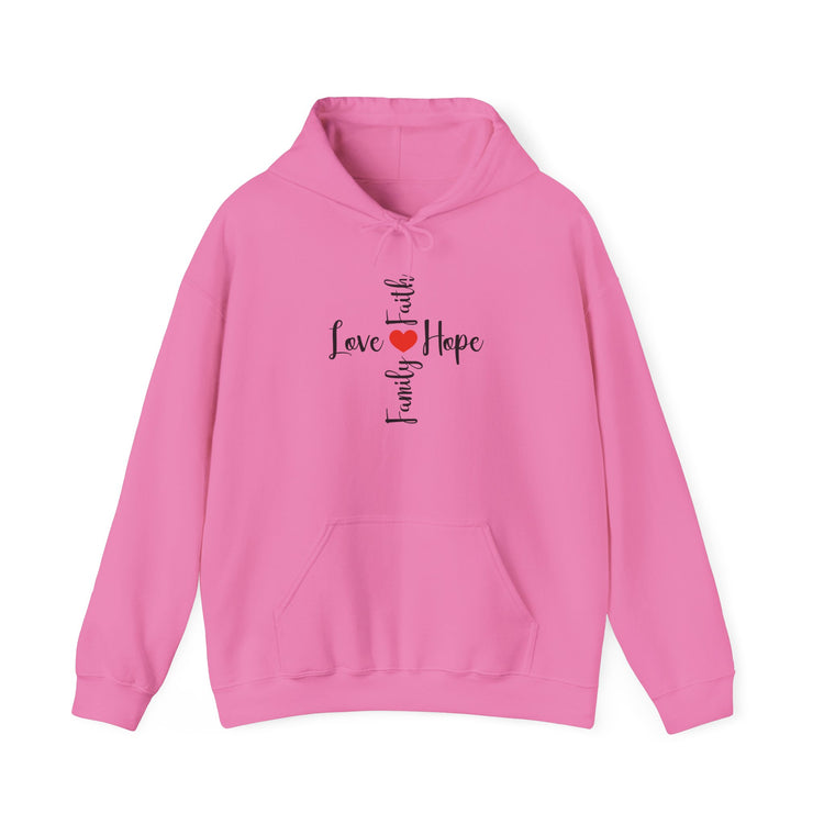 Love Faith Hope Hooded Sweatshirt