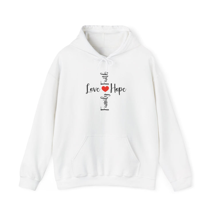 Love Faith Hope Hooded Sweatshirt