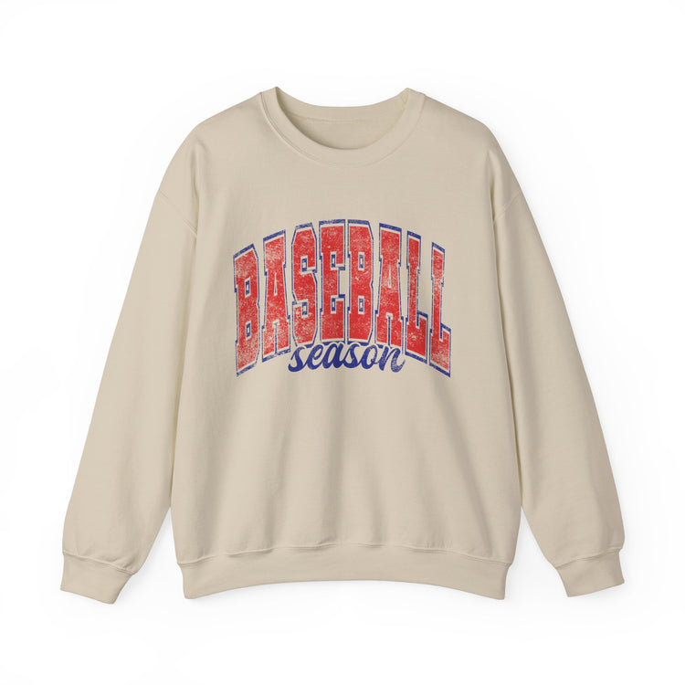 Baseball Season Distressed Look Sweatshirt