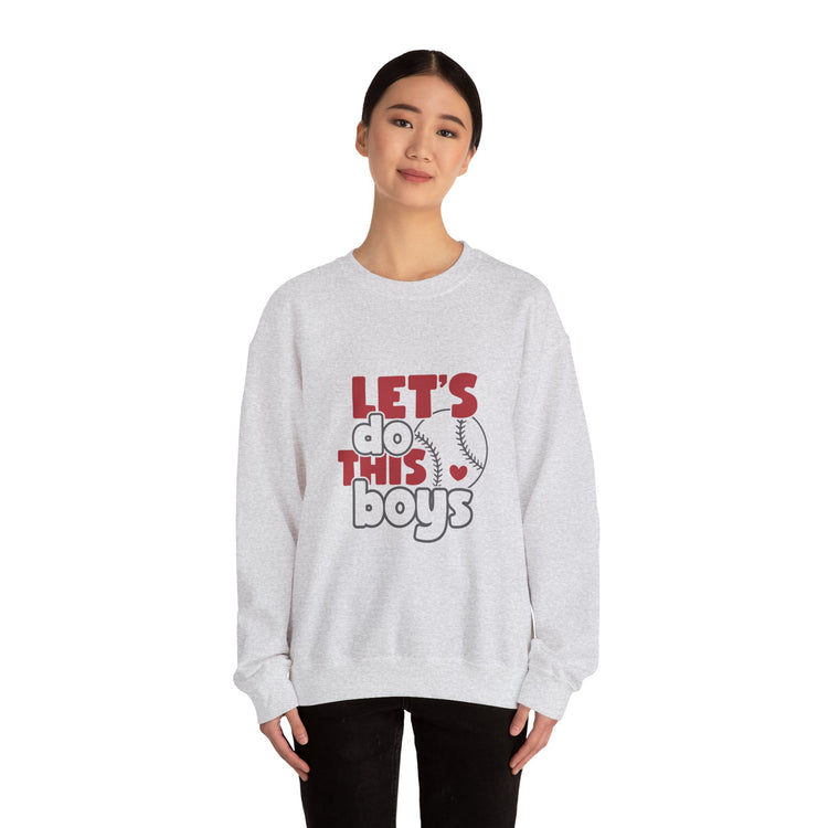 Let's Do This Boys Baseball Crewneck Sweatshirt