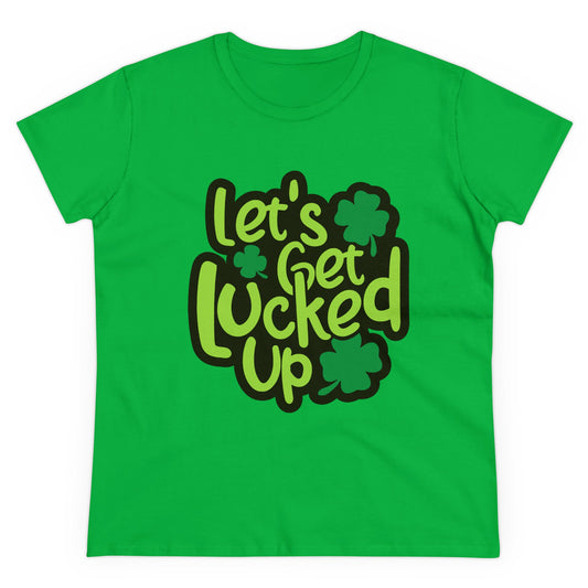 St Patrick's Day Lucky Tee, Women's T-Shirt, Fun Irish Shirt for Her, Shamrock Graphic Top