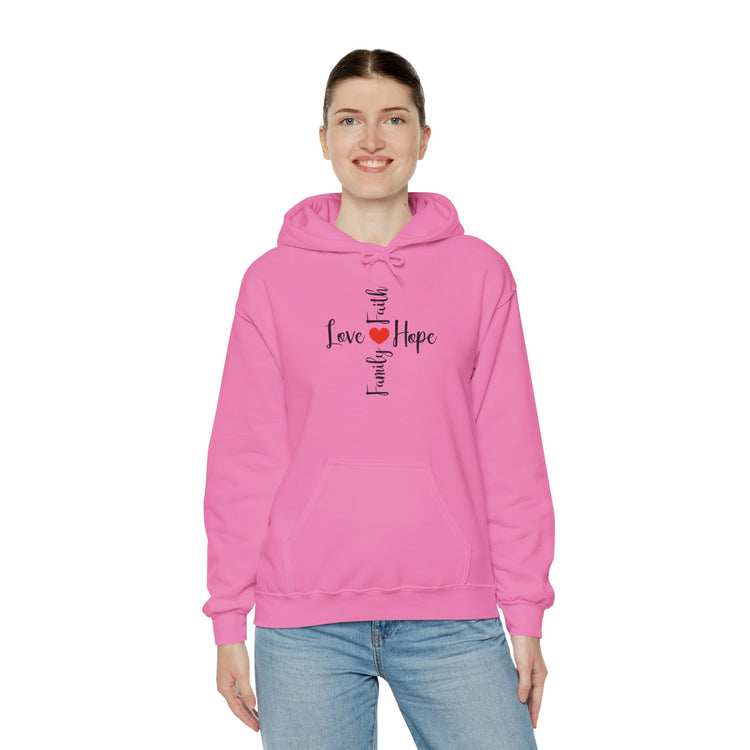 Love Faith Hope Hooded Sweatshirt