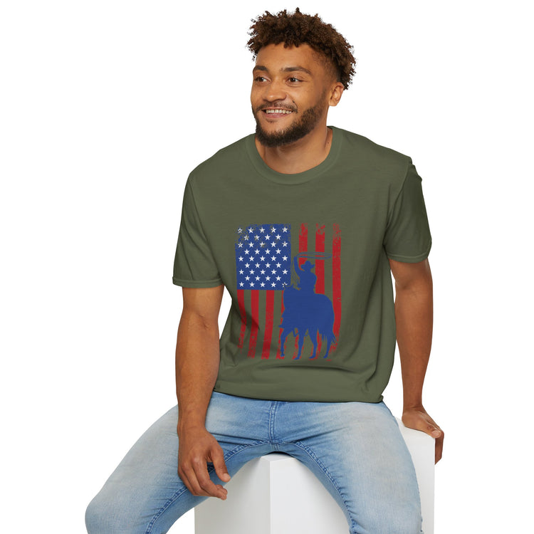 Patriotic Cowboy Rodeo T-Shirt