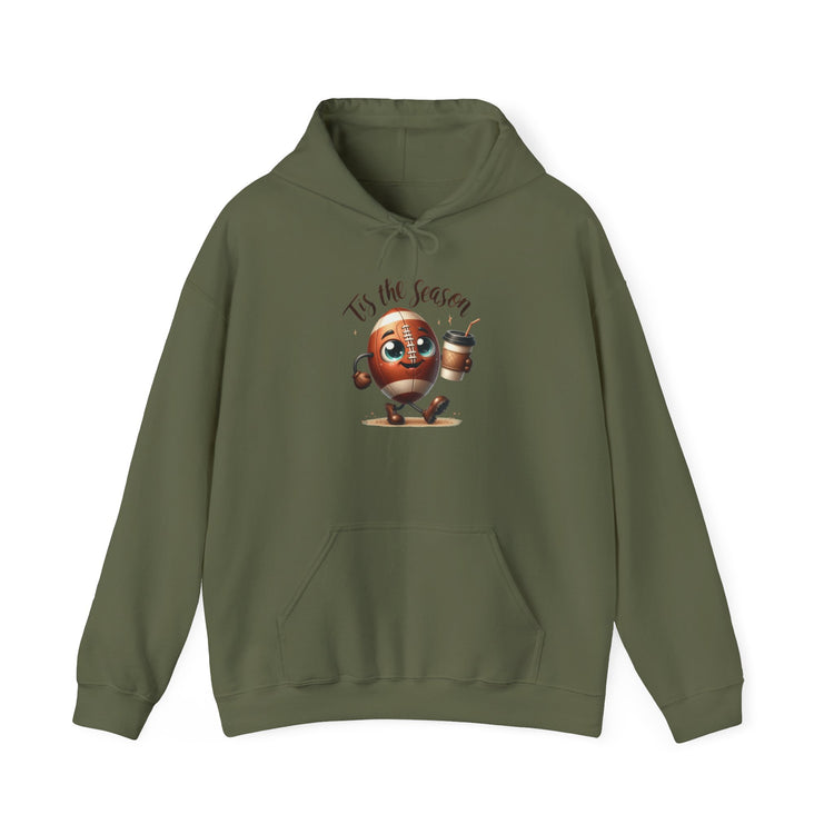 Tis the Season Cozy Football Hoodie