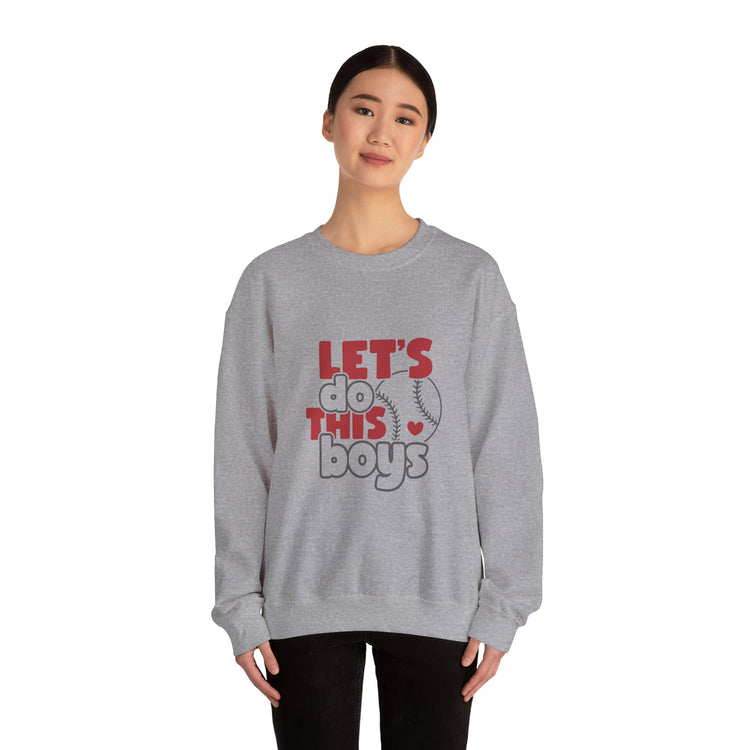 Let's Do This Boys Baseball Crewneck Sweatshirt