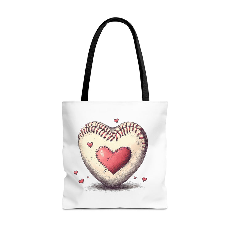 Heartfelt Baseball Tote Bag, Perfect for Sports Lovers, Baseball Mom Bag, Sports Fan