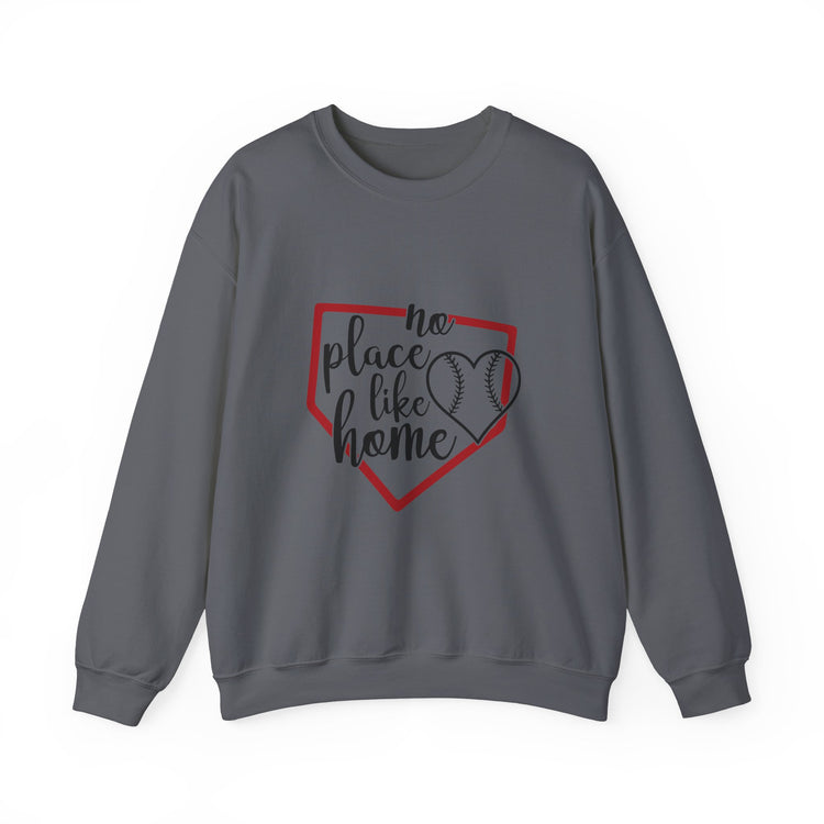 Baseball Crewneck Sweatshirt - No Place Like Home Design