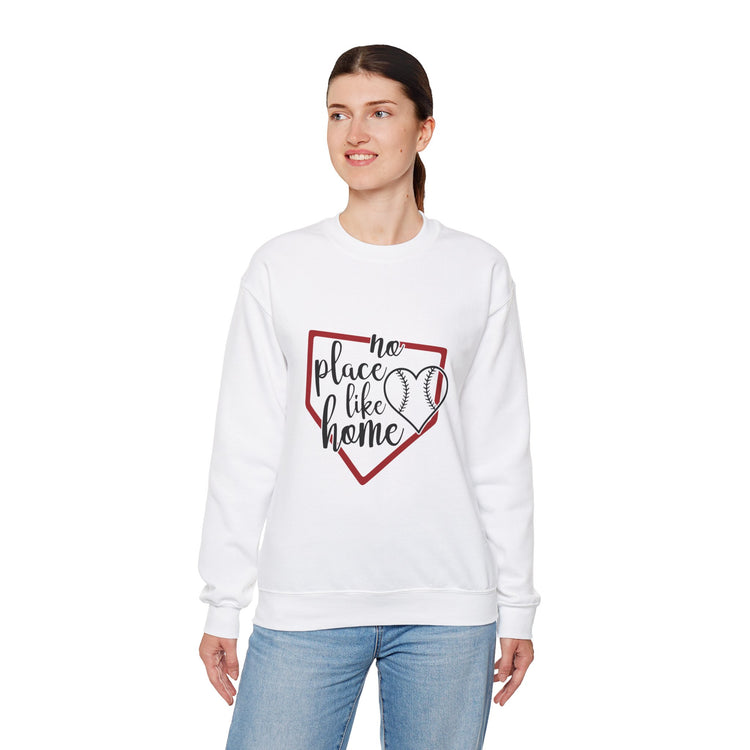 Baseball Crewneck Sweatshirt - No Place Like Home Design