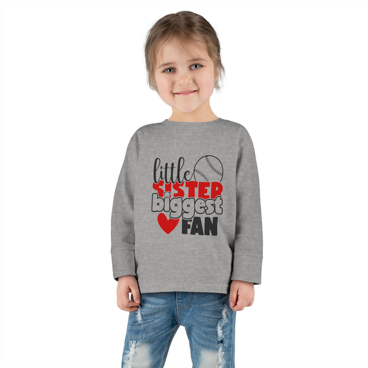 Toddler Baseball Sister Long Sleeve Tee