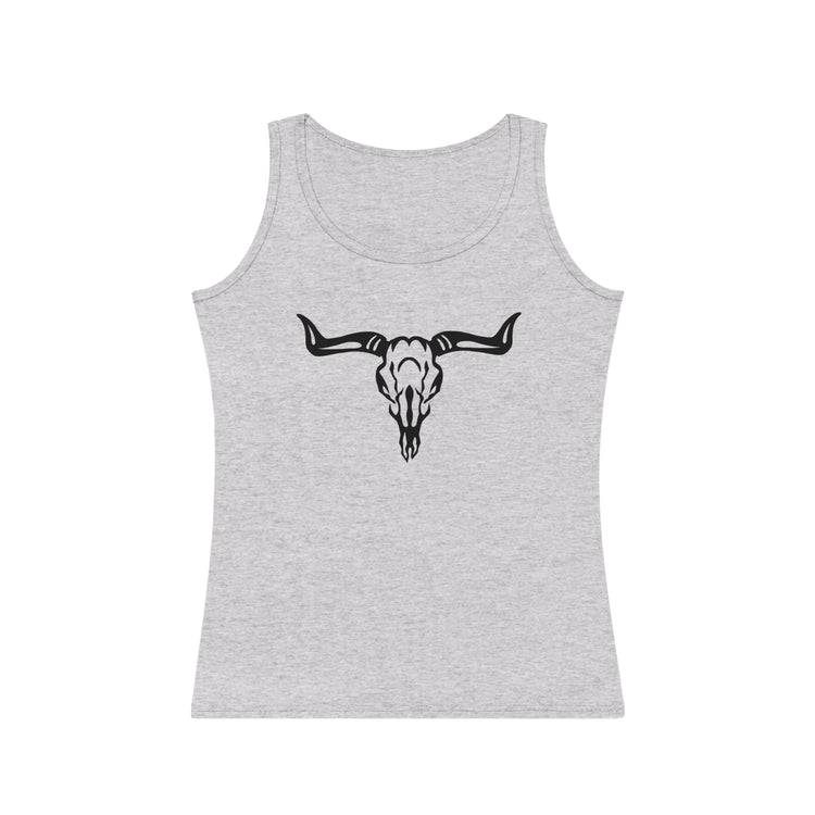 Stylish Women's Texas Rodeo Tank Top with Bull Skull Design