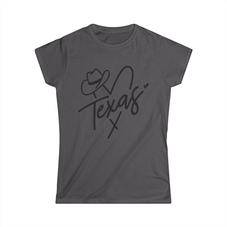 Texas Heart Women's Softstyle Tee