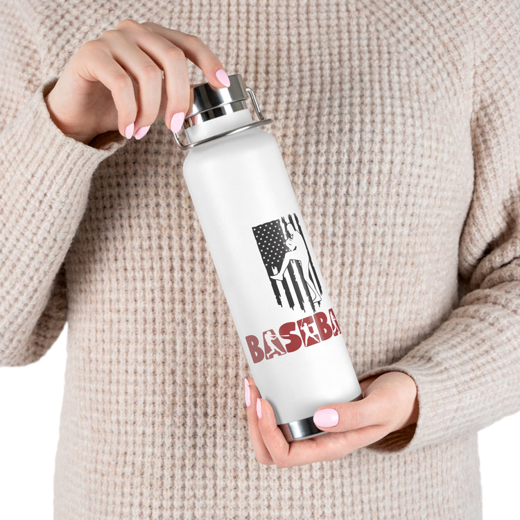 Baseball Insulated Bottle, 22oz - Copper Vacuum