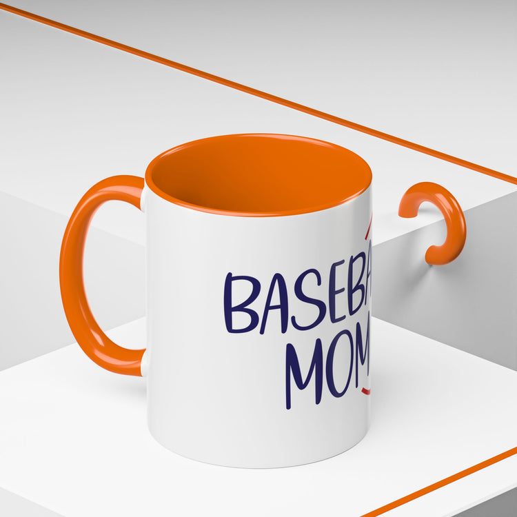 Baseball Mom Accent Coffee Mug