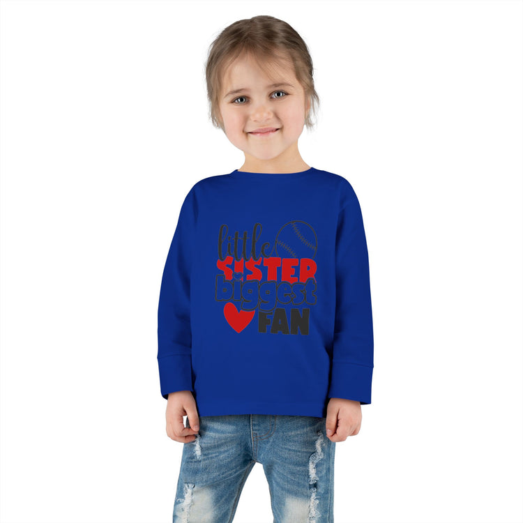 Toddler Baseball Sister Long Sleeve Tee