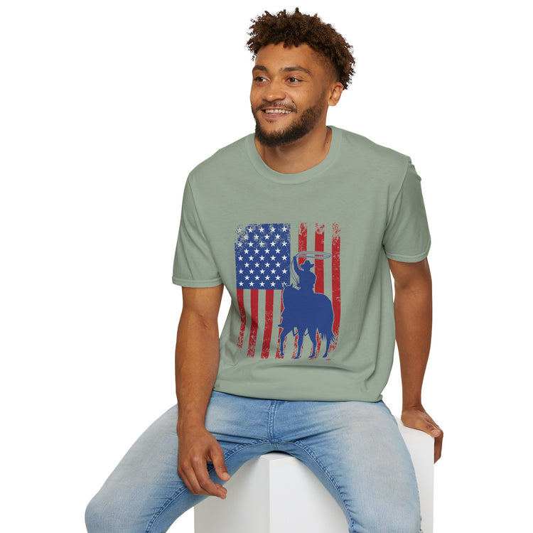 Patriotic Cowboy Rodeo T-Shirt