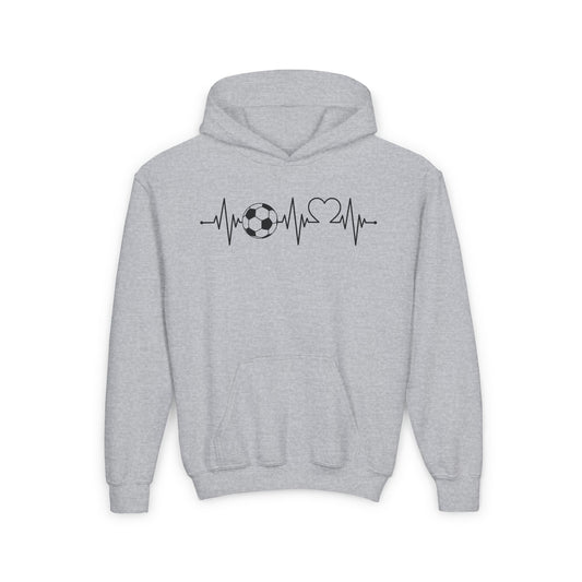 Youth Soccer Heartbeat Hoodie