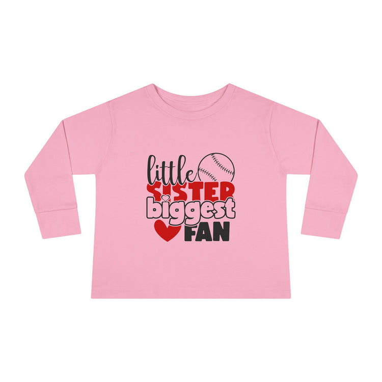 Toddler Baseball Sister Long Sleeve Tee