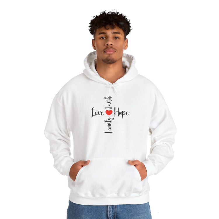 Love Faith Hope Hooded Sweatshirt