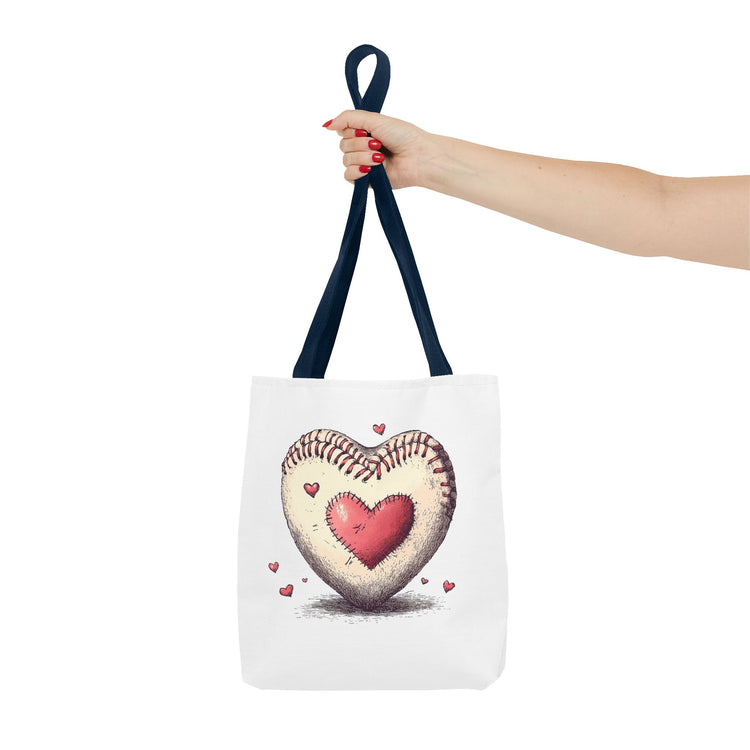 Heartfelt Baseball Tote Bag, Perfect for Sports Lovers, Baseball Mom Bag, Sports Fan