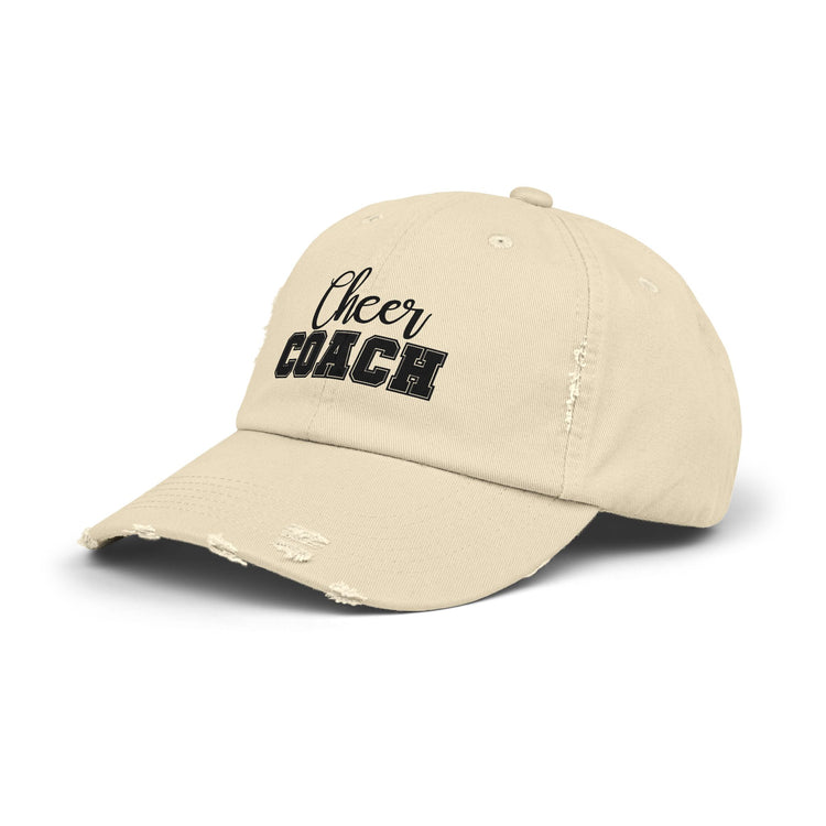 Cheer Coach Distressed Cap