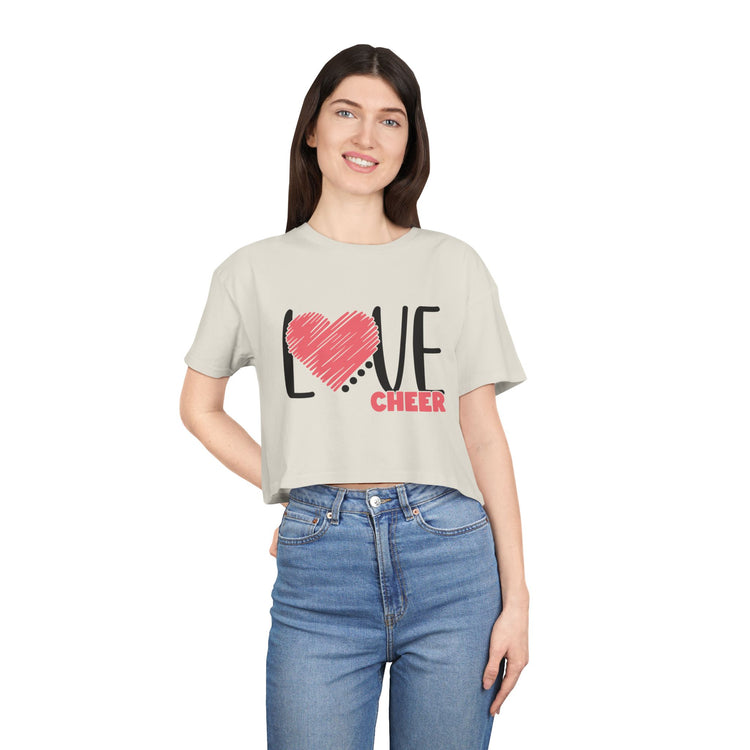 Heart Cheer Crop Tee