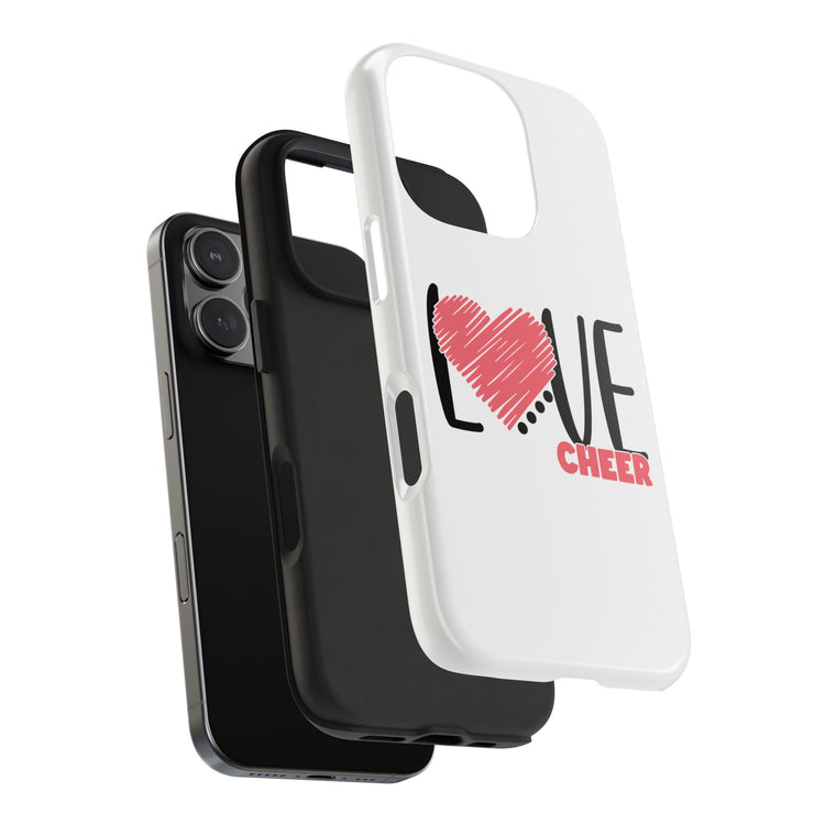 Tough Phone Case - Cheer Love Design for iPhone 14, 15 & 16