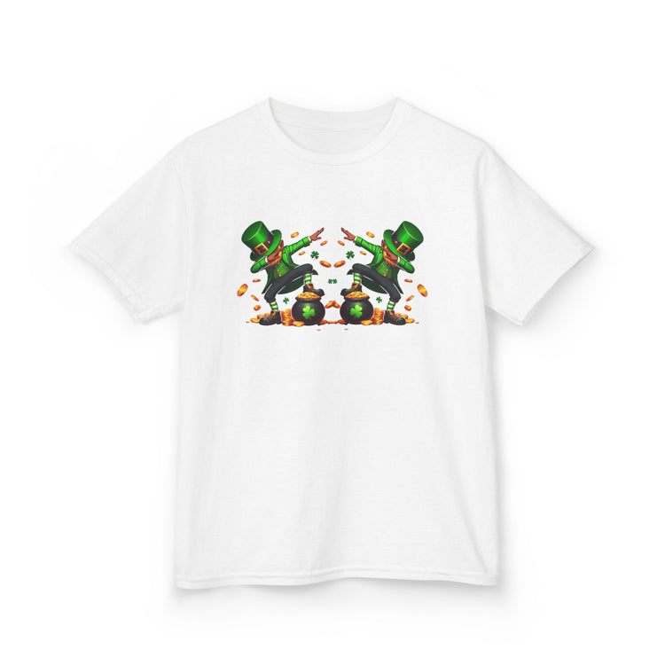 St Patrick's Day Double Dab Leprechaun Kids Shirt