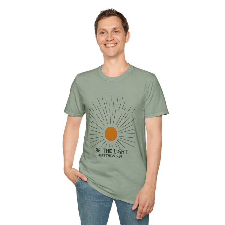 Inspirational T-Shirt - 'Be the Light' with Matthew 5:14