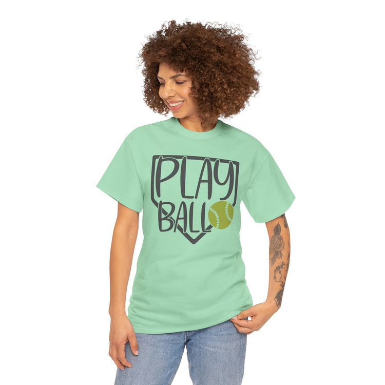 Play Ball Unisex Tee for Softball Lovers