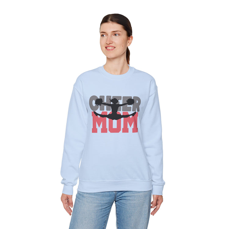 Cheer Mum Crewneck Sweatshirt - Comfortable & Stylish Gift for Cheerleading Moms