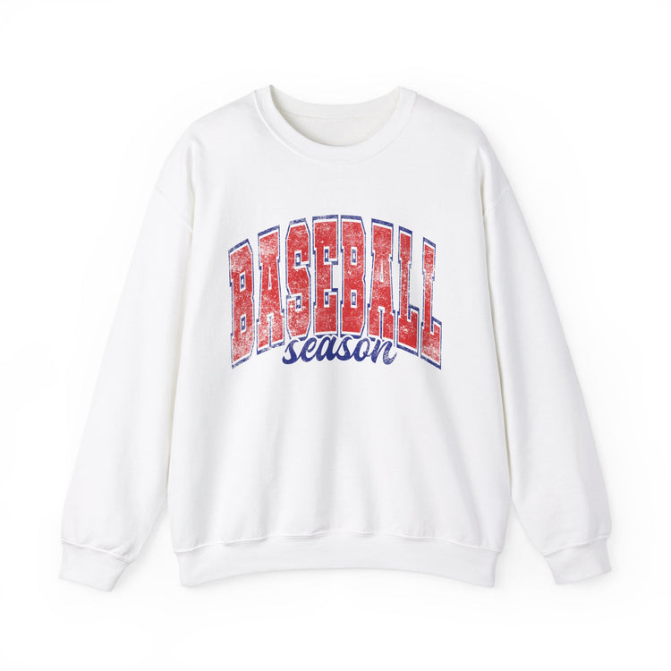 Baseball Season Distressed Look Sweatshirt