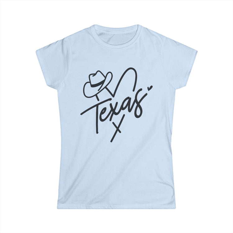 Texas Heart Women's Softstyle Tee