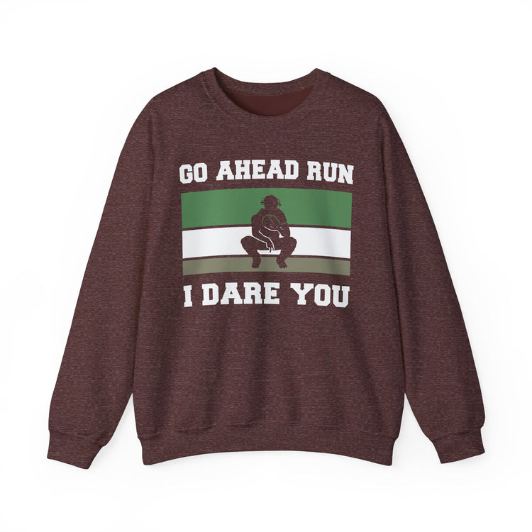 Baseball Catcher Go Ahead Run Daring Crewneck Sweatshirt - Sports Fan Gift