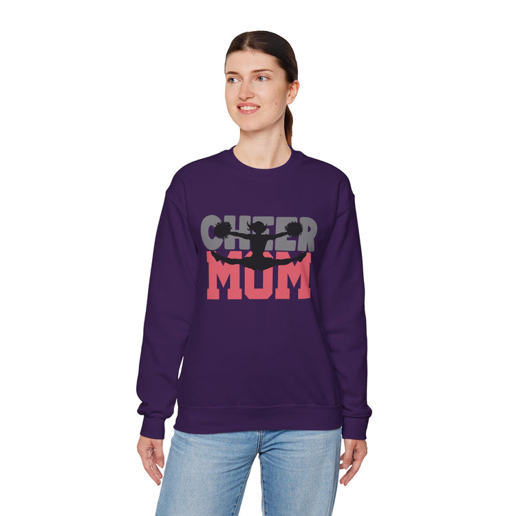 Cheer Mum Crewneck Sweatshirt - Comfortable & Stylish Gift for Cheerleading Moms